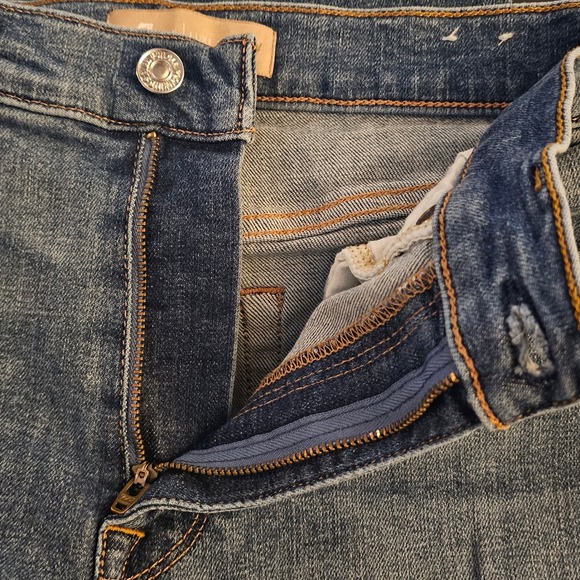 7 for All Man Kind Mankind High Waist Ankle Skinny Distressed Jeans Women 27 - Picture 5 of 10